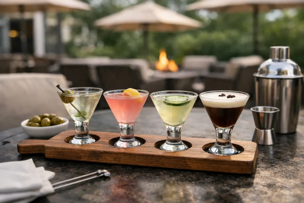 How to Choose a Martini Flight for the Table